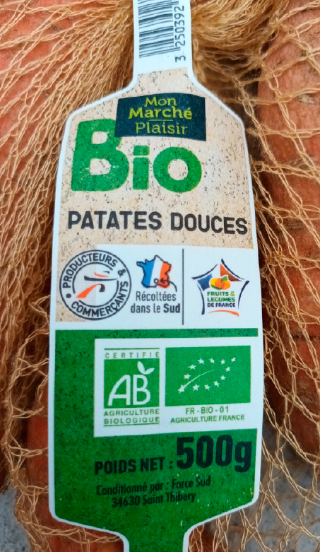Filet patate douce BIO Force Sud